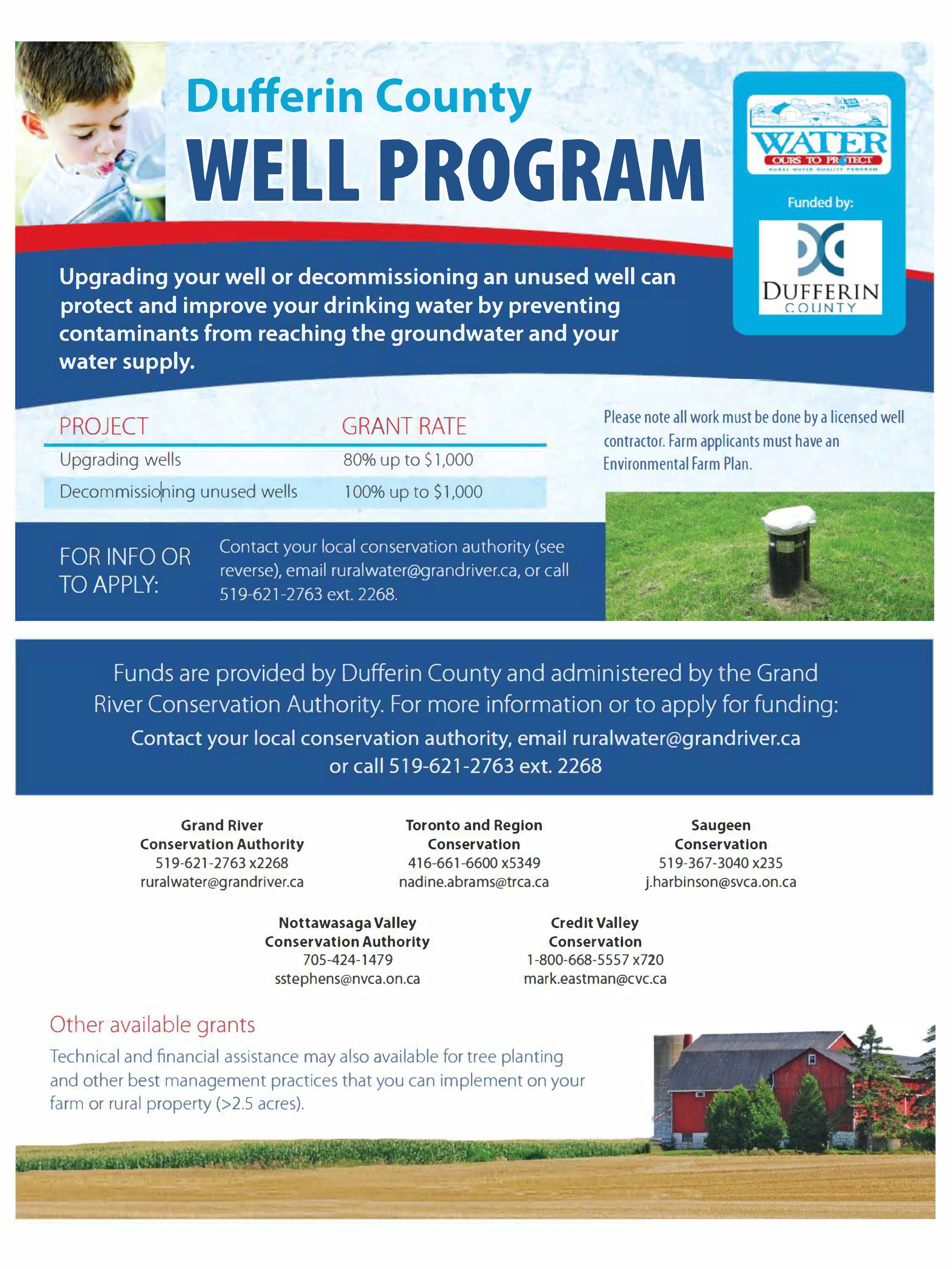 rural well program poster